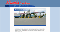 Desktop Screenshot of erniesfuelstops.com